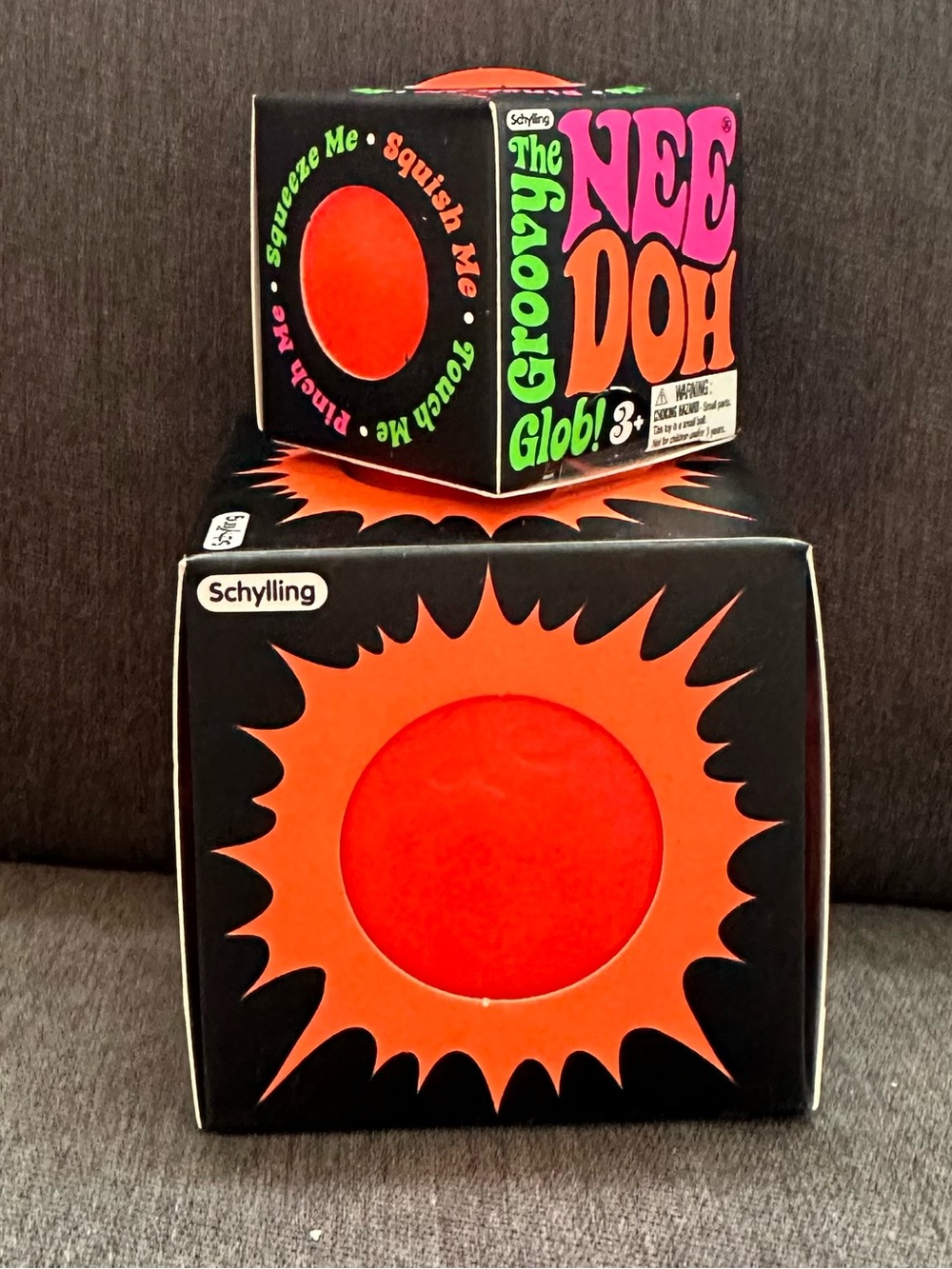 NeeDoh The Glowing Glob - Glow in the dark w/ teenie groovy glob Bundle (2)